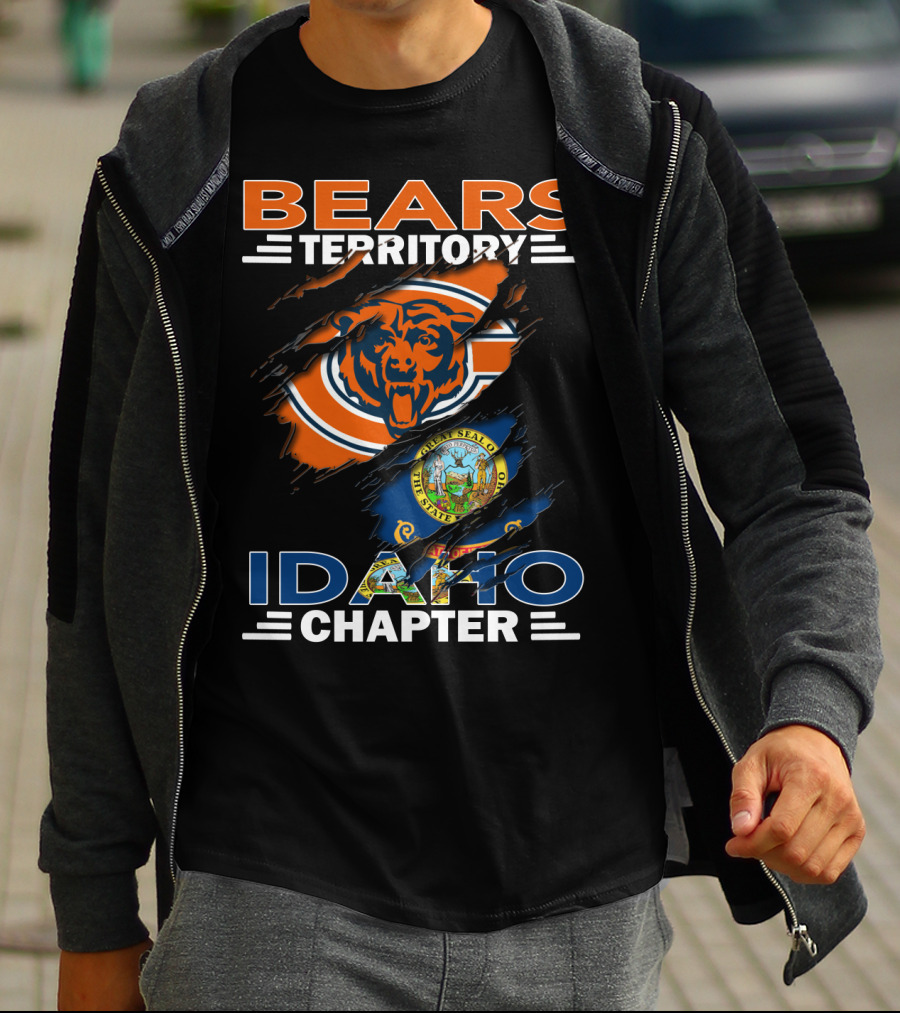 Bears Territory Idaho Chapter Chicago Bears State Seal T-Shirt