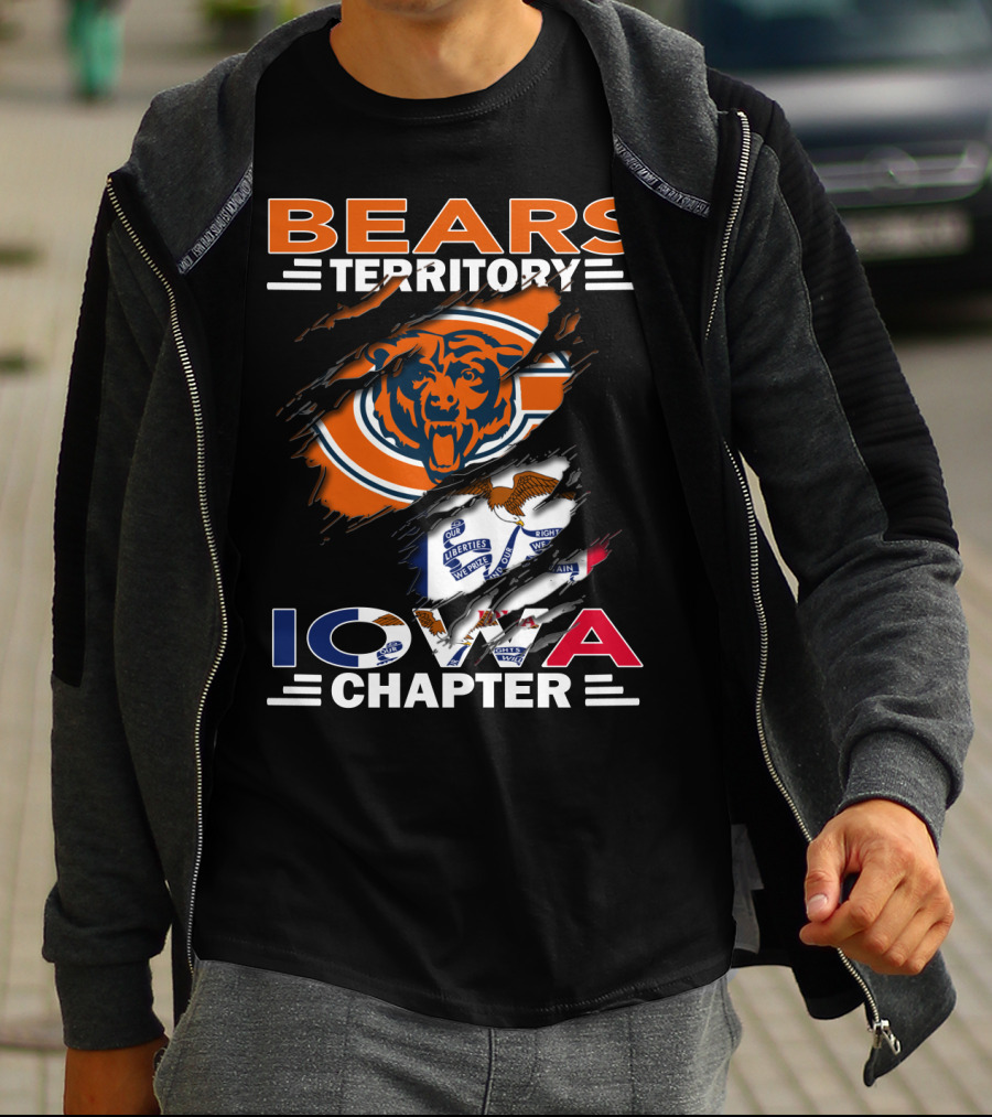 Bears Territory Iowa Chapter Chicago Bears Fan Club T-Shirt