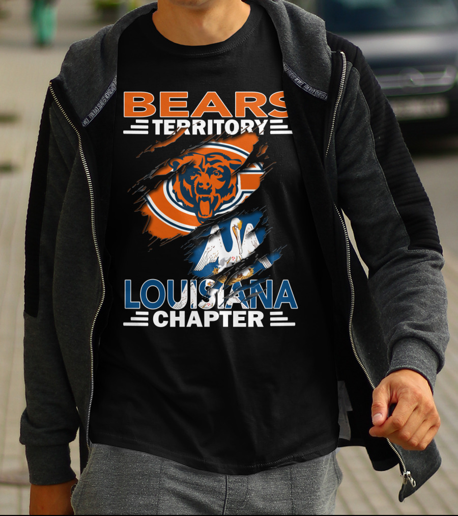 Bears Territory Chicago Logo Louisiana Chapter T-Shirt