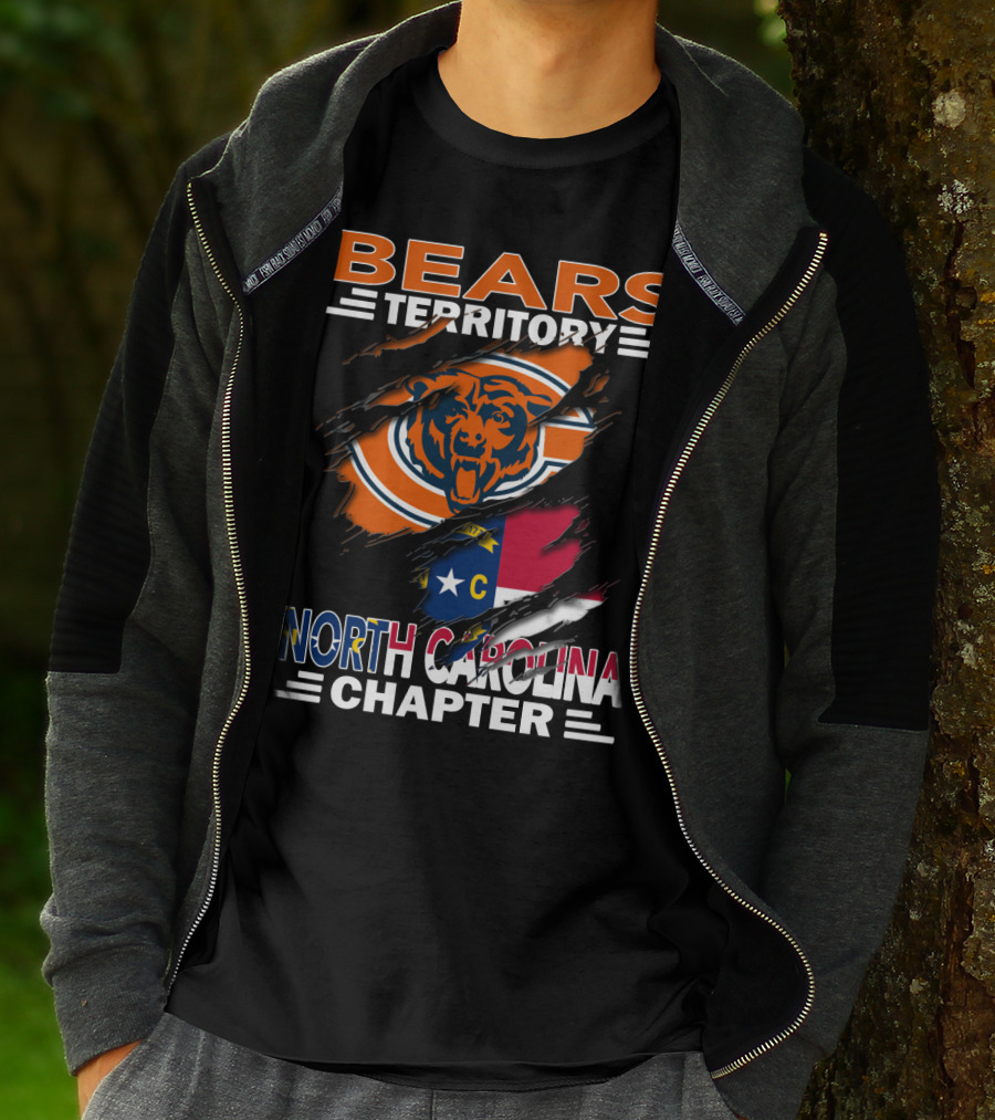 Bears Territory Chicago Bears North Carolina Chapter T-Shirt