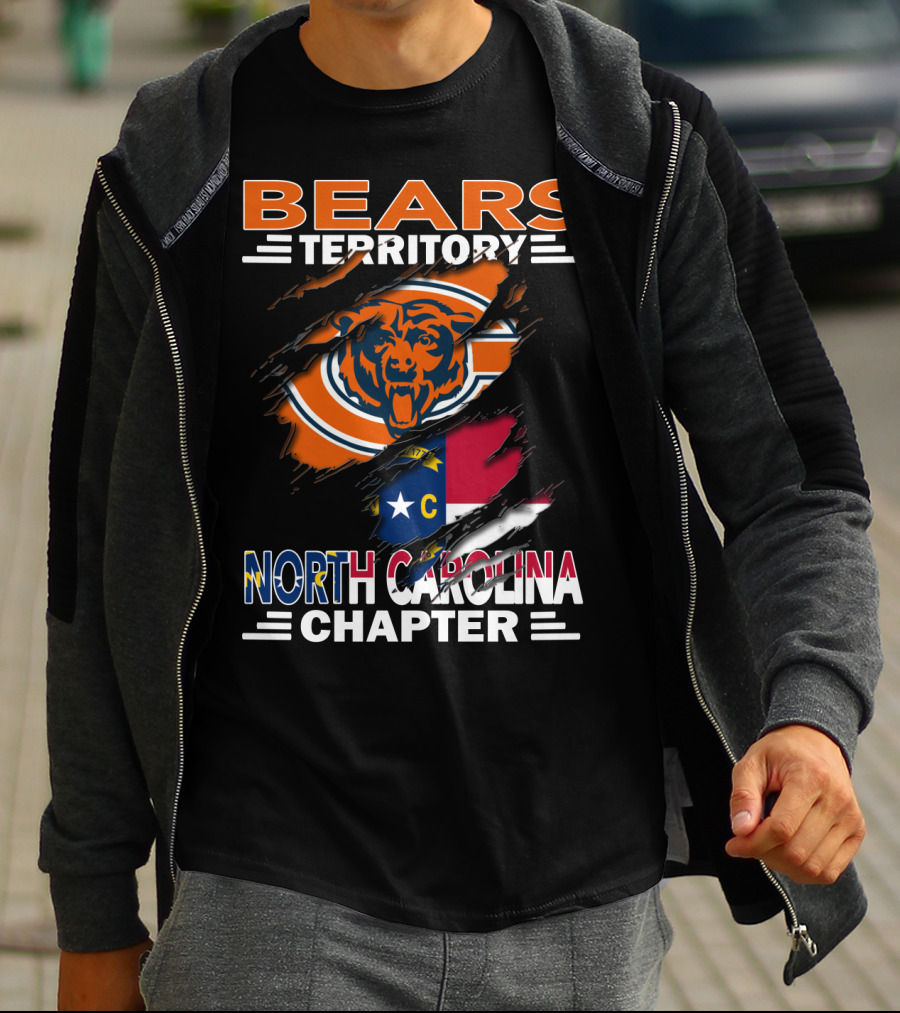 Bears Territory Chicago Bears North Carolina Chapter T-Shirt