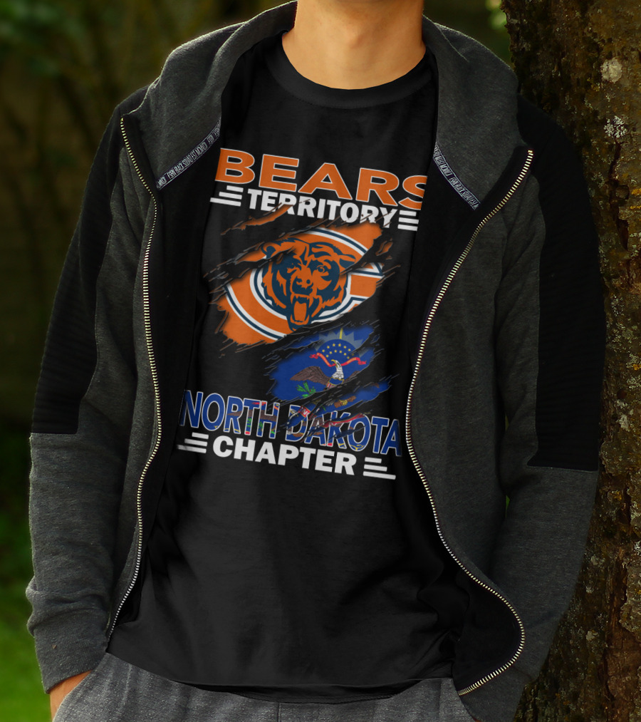 BEARS Territory Chicago Bears North Dakota Chapter T-Shirt