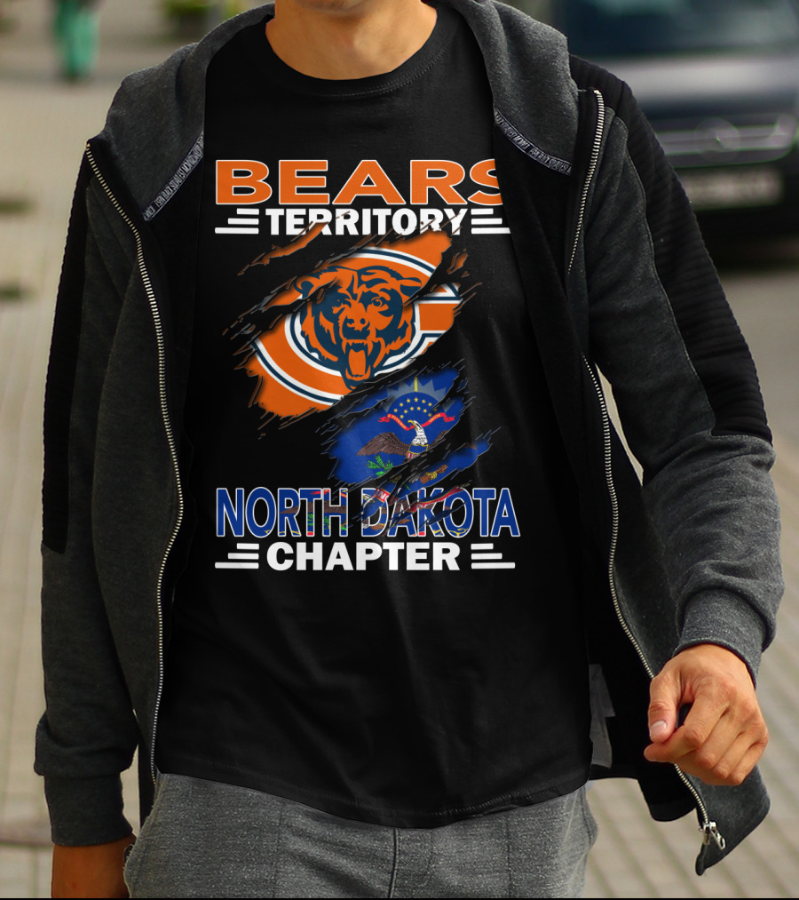 BEARS Territory Chicago Bears North Dakota Chapter T-Shirt