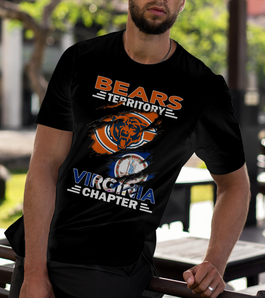 Bears Territory Virginia Chapter Chicago Bears Fan Club Virginia Division T-Shirt