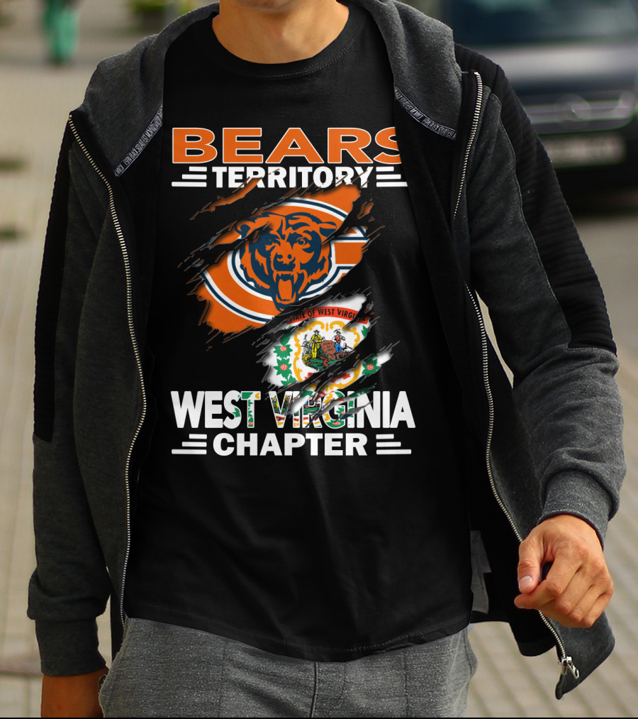Bears Territory Chicago Logo West Virginia State Emblem Chapter T-Shirt