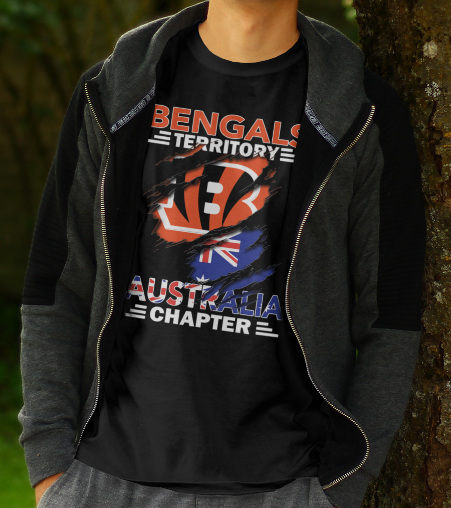 Bengals Territory Australia Chapter With Flag T-Shirt