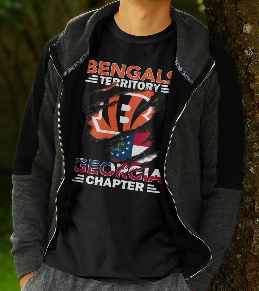 Bengals Territory Georgia Chapter Flag T-Shirt