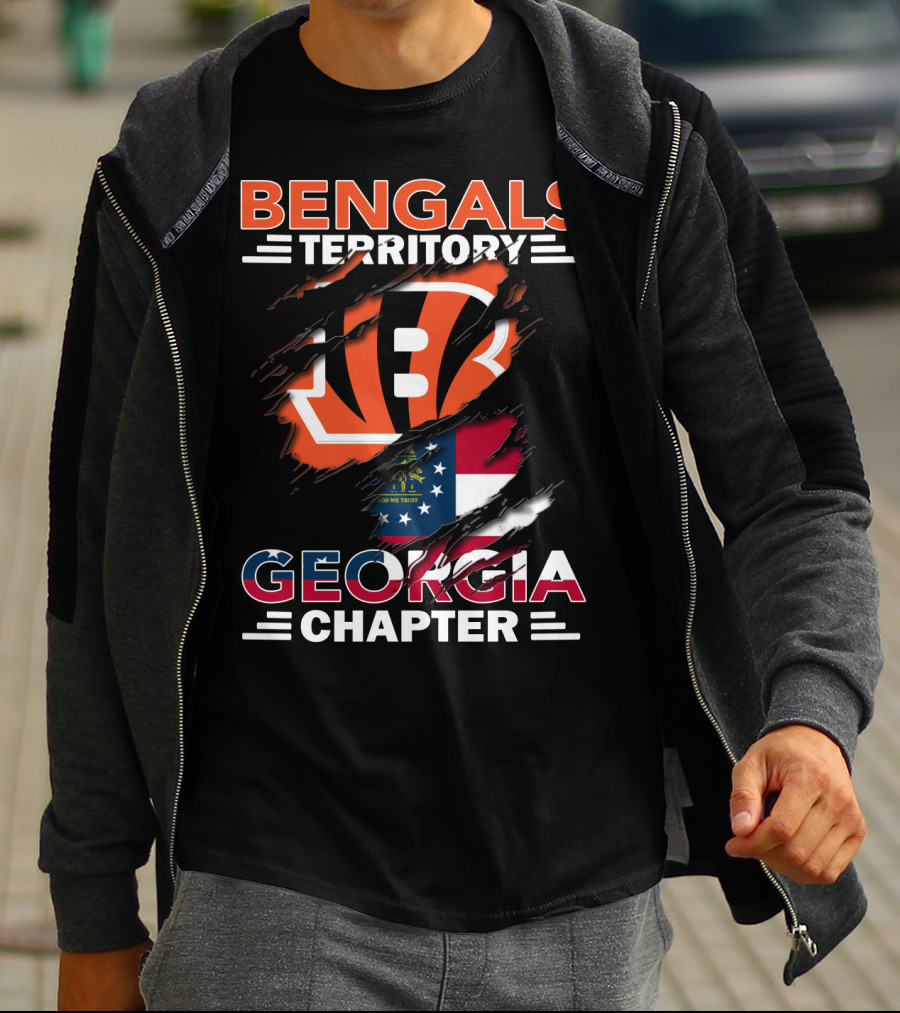 Bengals Territory Georgia Chapter Flag T-Shirt