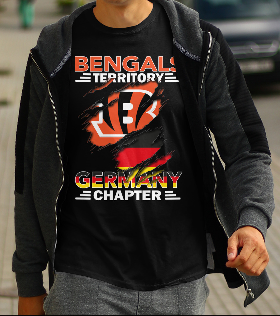 Bengals Territory Germany Chapter Logo With German Flag Elements T-Shirt