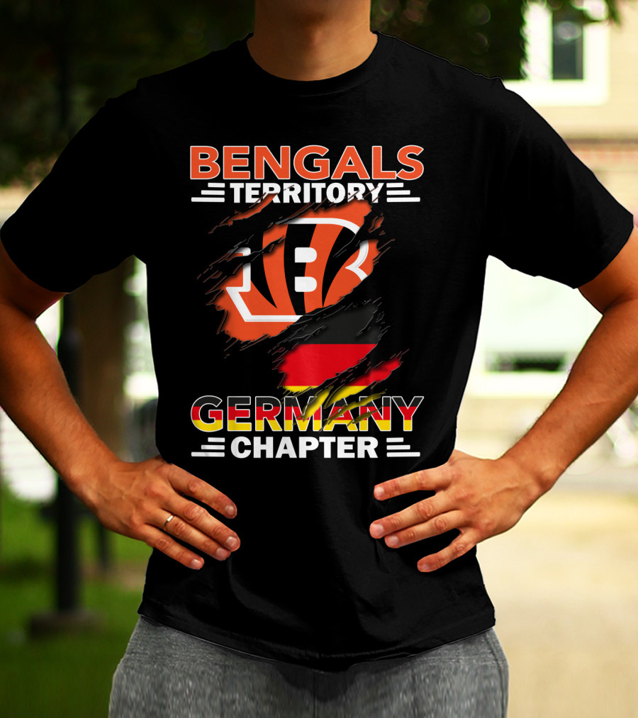 Bengals Territory Germany Chapter Logo With German Flag Elements T-Shirt