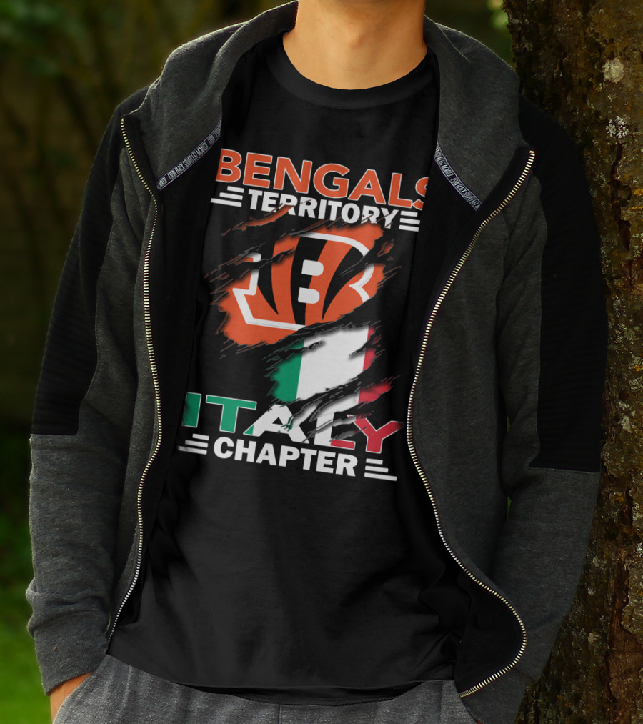 Bengals Territory Italy Chapter Flag T-Shirt