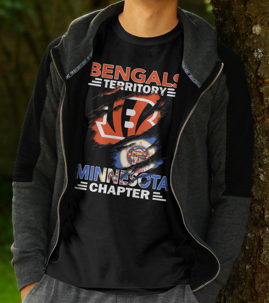 Bengals Territory Minnesota Chapter Football T-Shirt