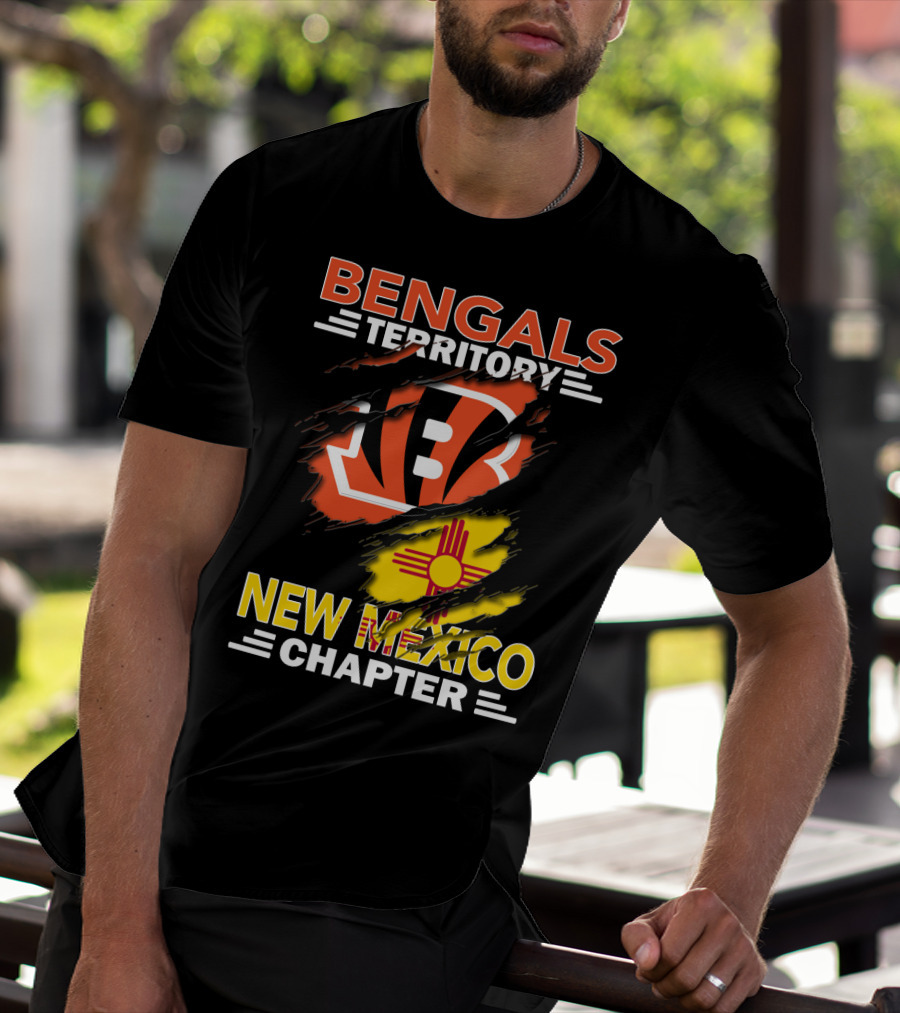 Bengals Territory New Mexico Chapter Ripped T-Shirt