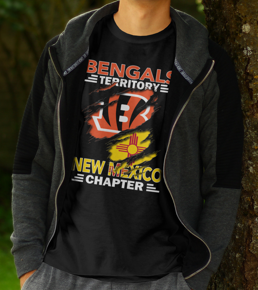 Bengals Territory New Mexico Chapter Ripped T-Shirt