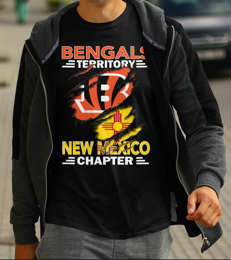 Bengals Territory New Mexico Chapter Ripped T-Shirt