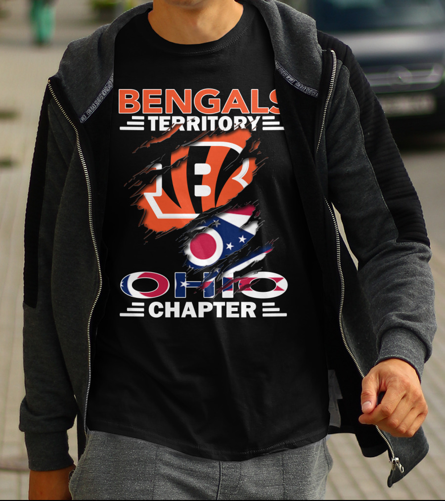 Bengals Territory Ohio Chapter Cincinnati Bengals Ohio State Pride T-Shirt