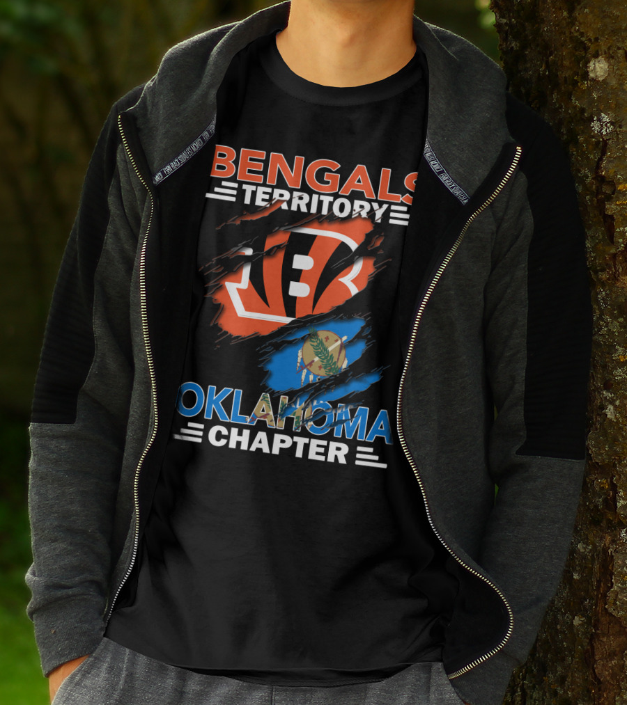 Bengals Territory Oklahoma Chapter Oklahoma Flag Bengals T-Shirt
