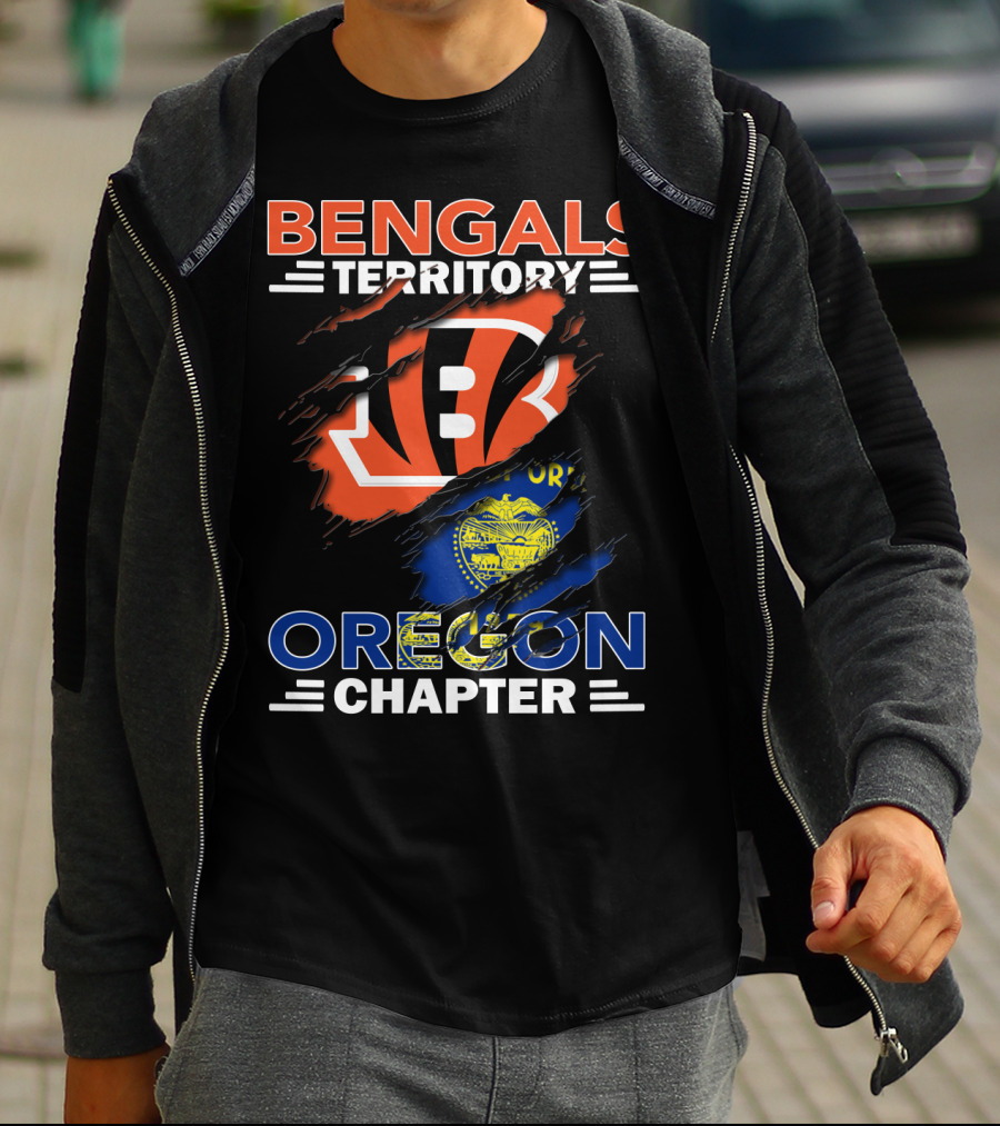 Bengals Territory Oregon Chapter Fan Club Emblem T-Shirt