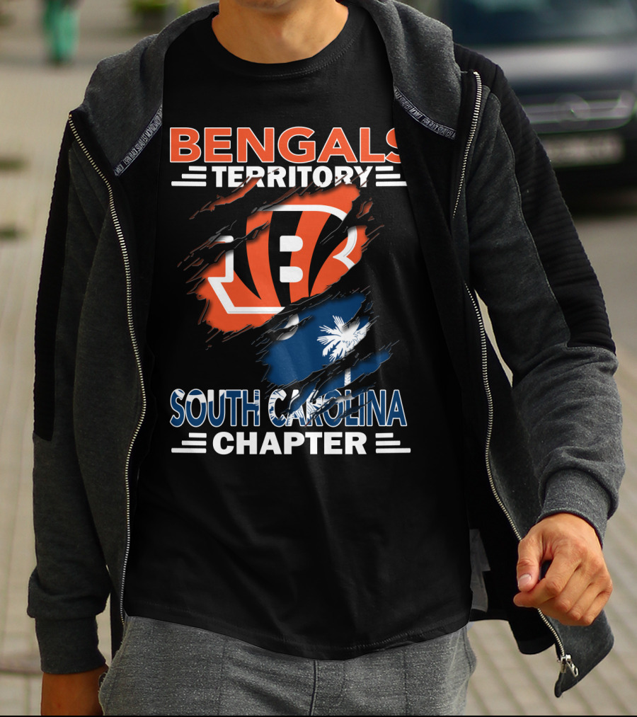 Bengals Territory South Carolina Chapter Palm Tree Claw T-Shirt