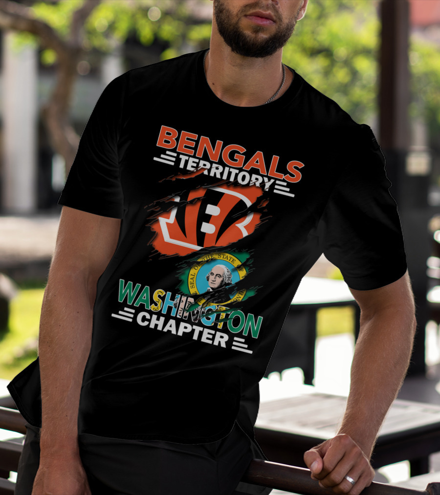 Bengals Territory Washington Chapter State Seal T-Shirt