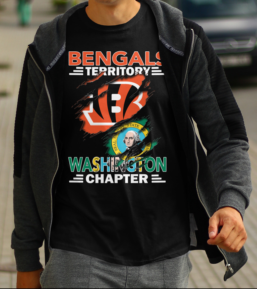 Bengals Territory Washington Chapter State Seal T-Shirt