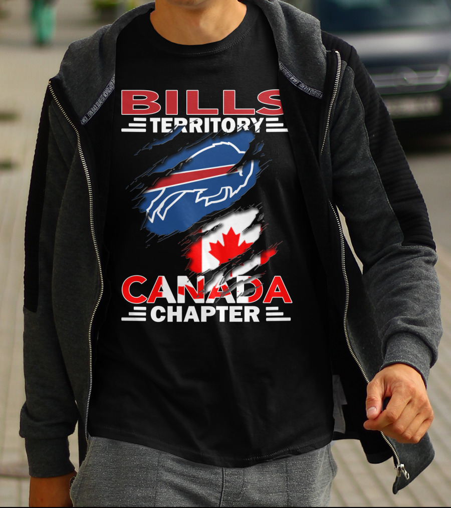 BILLS TERRITORY CANADA CHAPTER Buffalo Football Team Fan Club T-Shirt