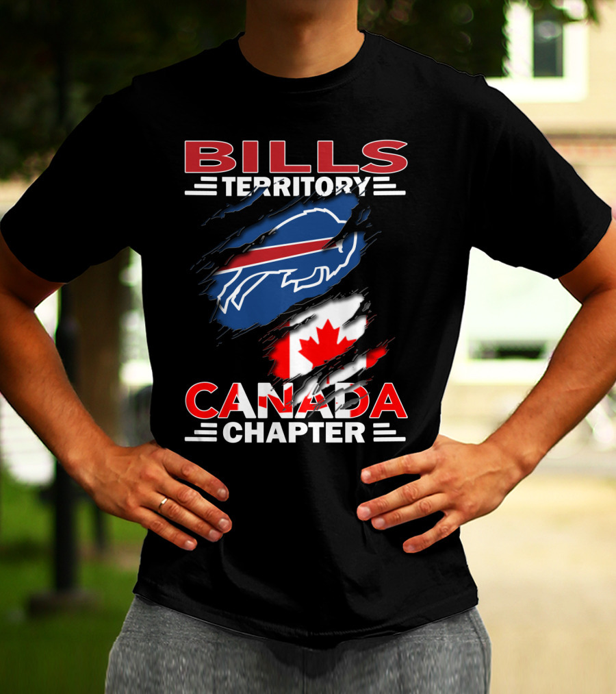 BILLS TERRITORY CANADA CHAPTER Buffalo Football Team Fan Club T-Shirt