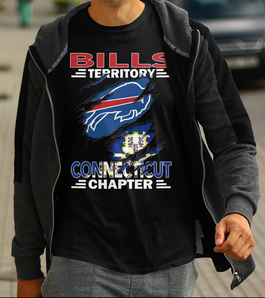 Bills Territory Connecticut Chapter Blue And Red T-Shirt