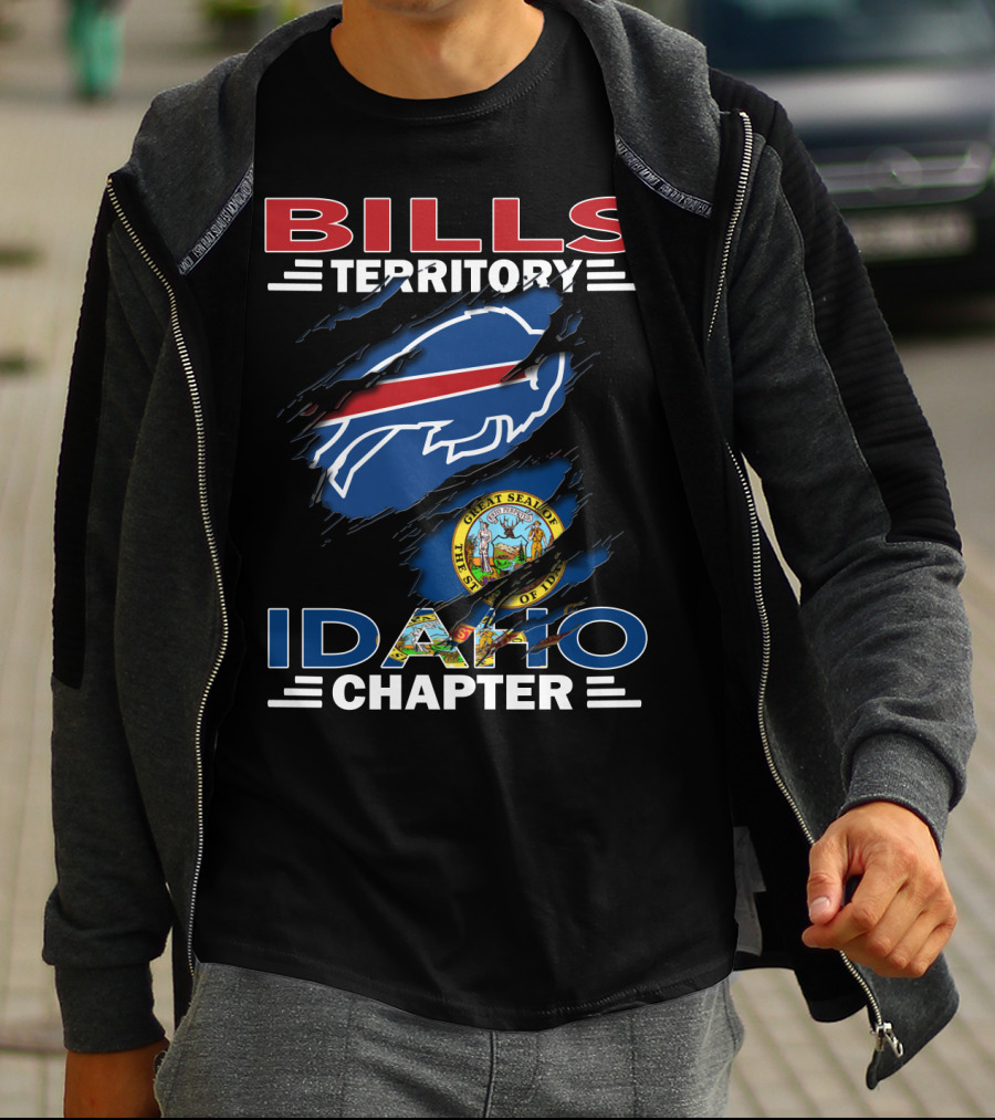 Bills Territory Idaho Chapter With Buffalo Symbol And Idaho Seal T-Shirt