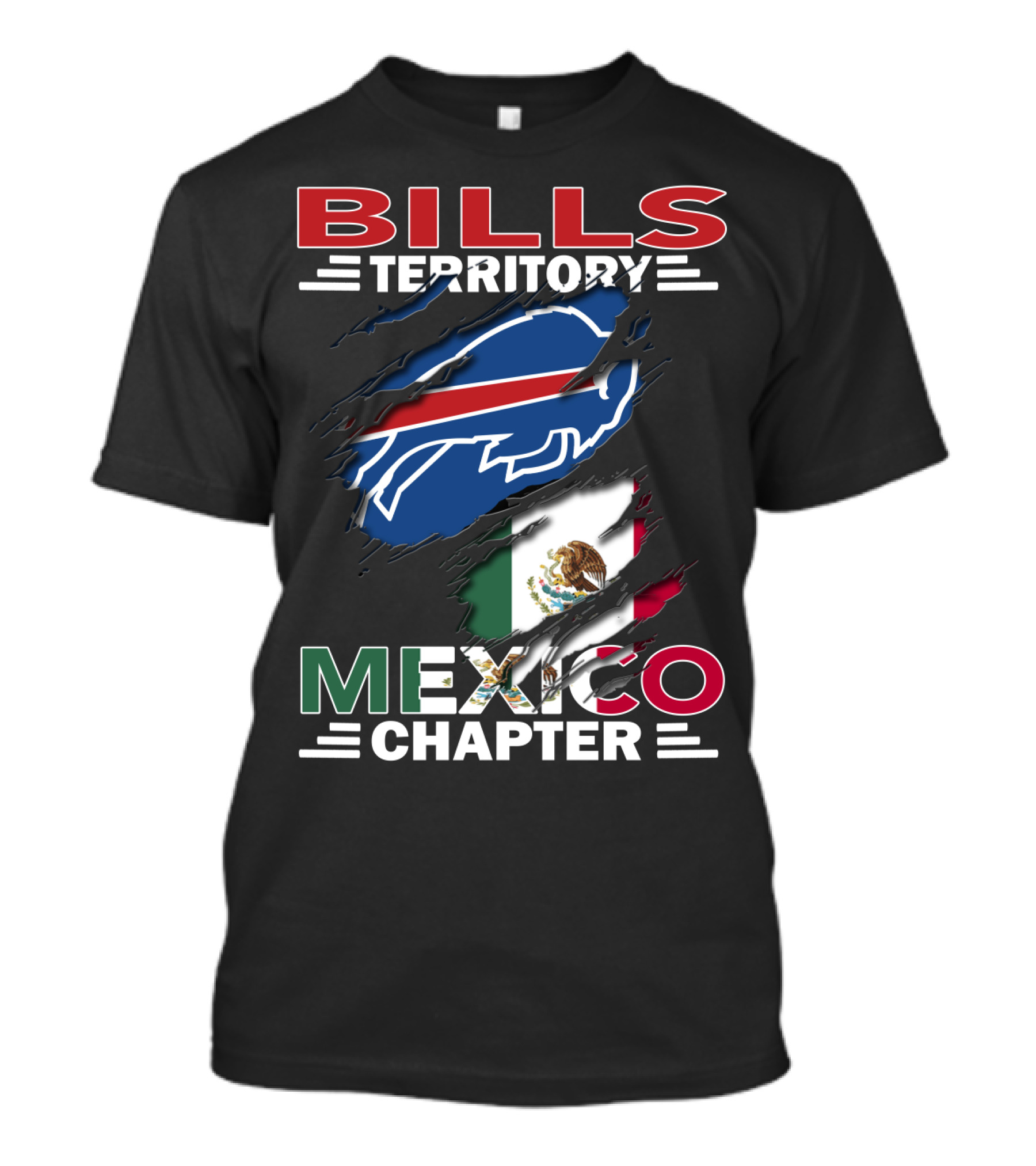 Bills Territory Mexico Chapter Buffalo Flag T-Shirt