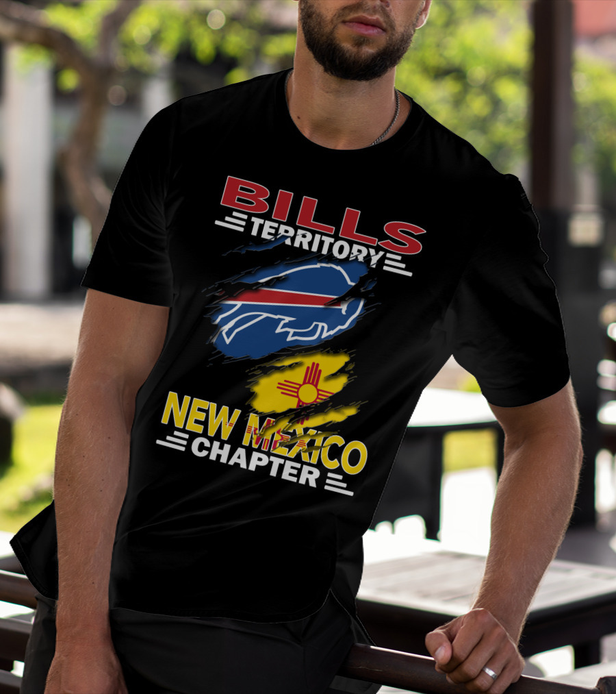 Bills Territory New Mexico Chapter Buffalo Symbol Zia Sun T-Shirt