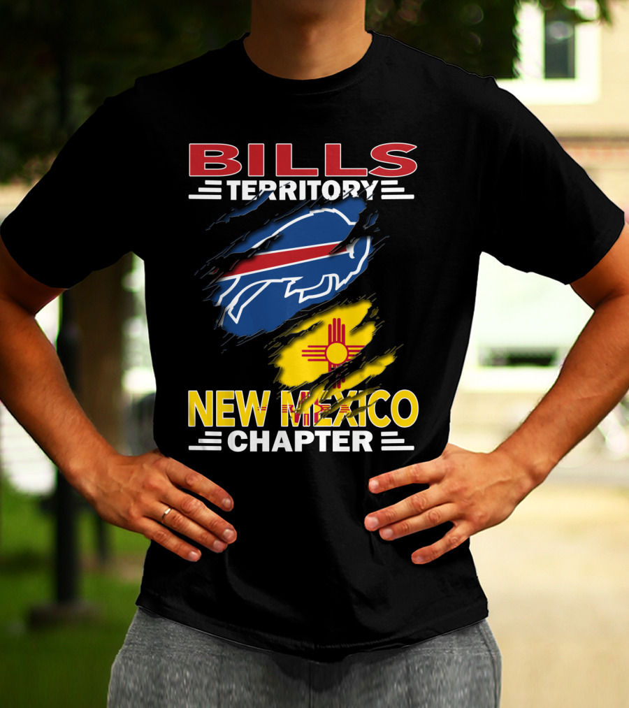 Bills Territory New Mexico Chapter Buffalo Symbol Zia Sun T-Shirt