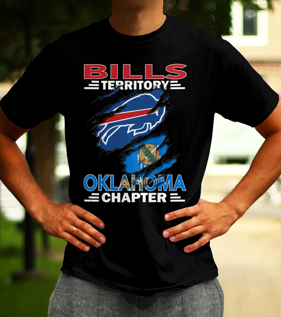 Bills Territory Oklahoma Chapter Buffalo Football Oklahoma Flag T-Shirt