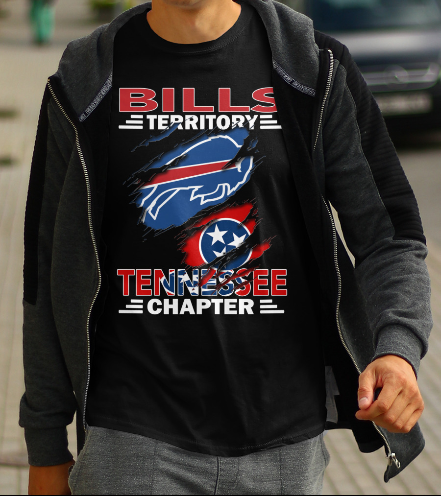 Bills Territory Tennessee Chapter Buffalo Bills Tennessee Flag T-Shirt