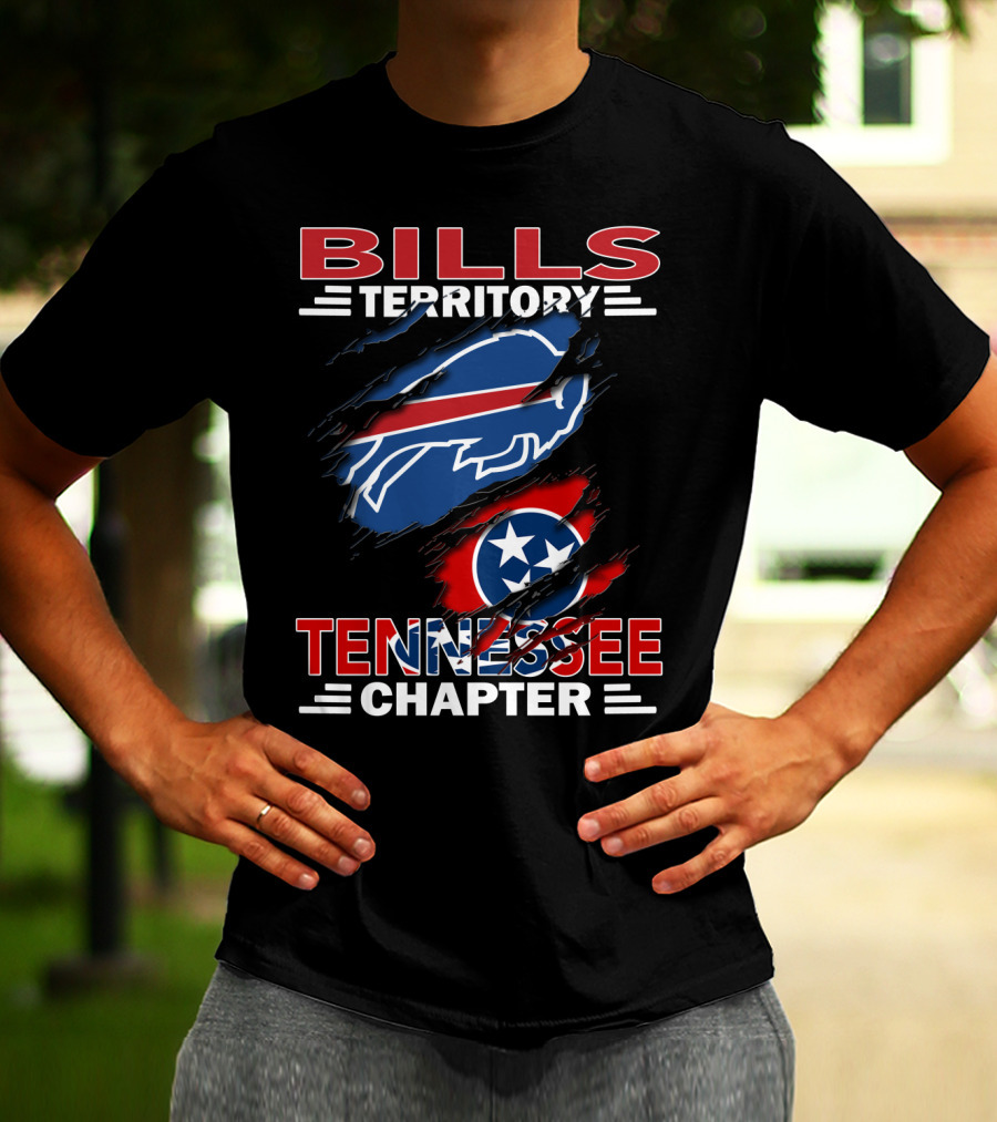Bills Territory Tennessee Chapter Buffalo Bills Tennessee Flag T-Shirt
