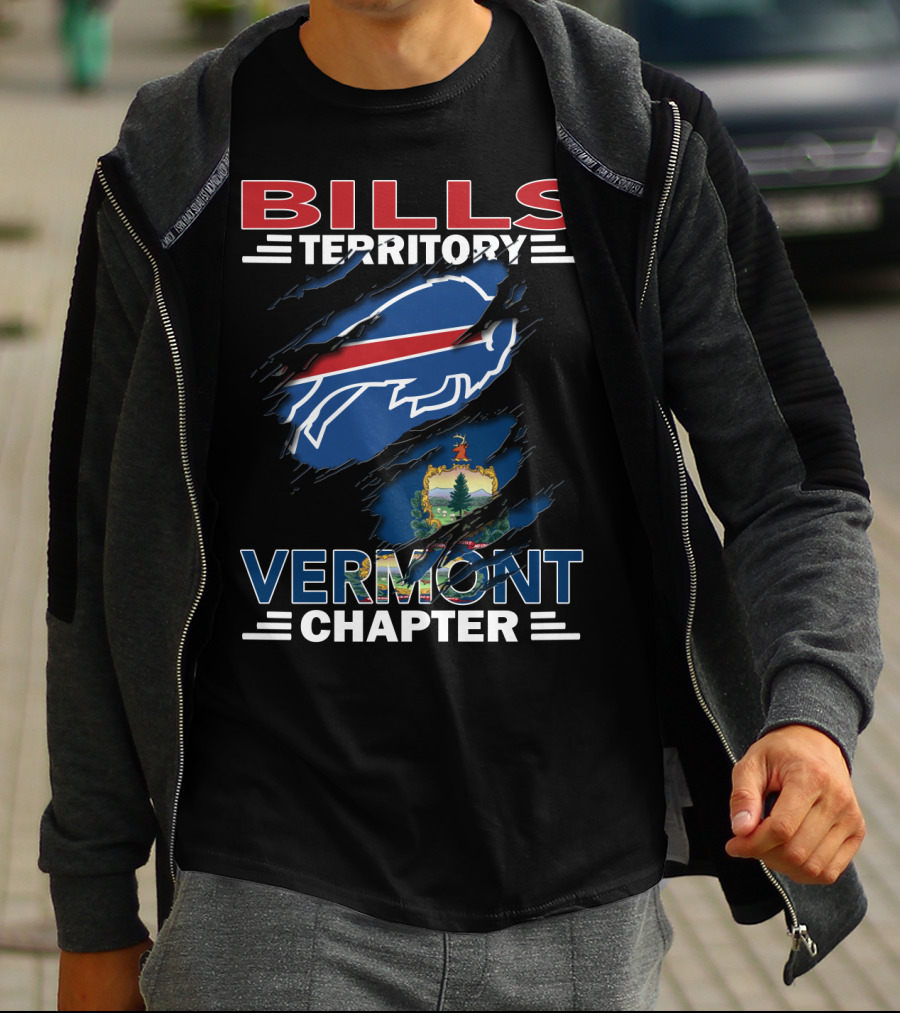 Bills Territory Vermont Chapter Buffalo Sports Team Fan Club T-Shirt