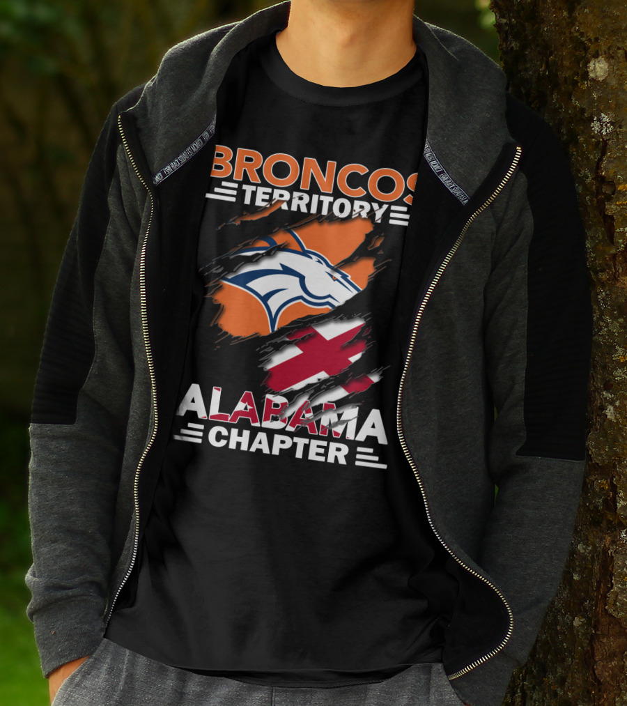 Broncos Territory Alabama Chapter Torn T-Shirt