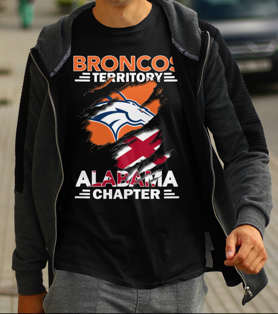Broncos Territory Alabama Chapter Torn T-Shirt