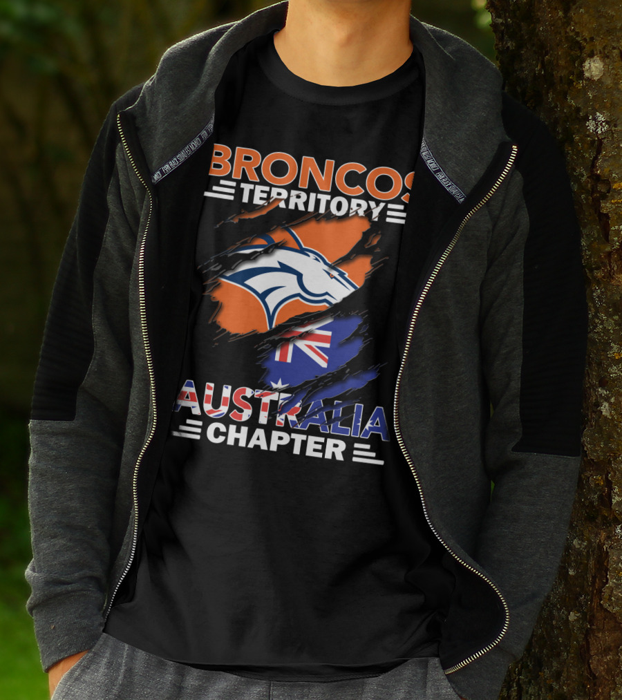 Broncos Territory Australia Chapter Flag T-Shirt