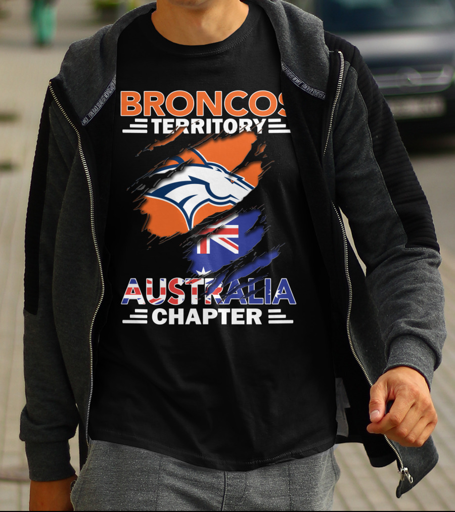 Broncos Territory Australia Chapter Flag T-Shirt