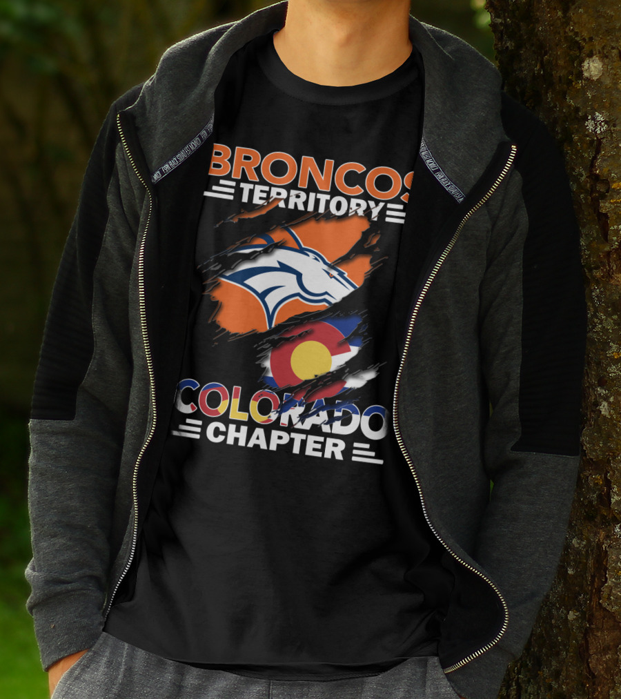 Broncos Territory Colorado Chapter Denver Football Pride T-Shirt