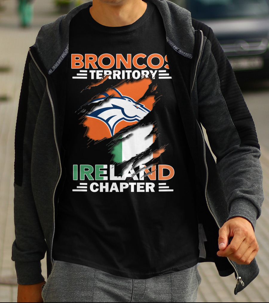Broncos Territory Ireland Chapter Flag T-Shirt
