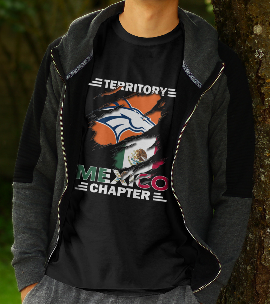 Broncos Territory Mexico Chapter Flag T-Shirt