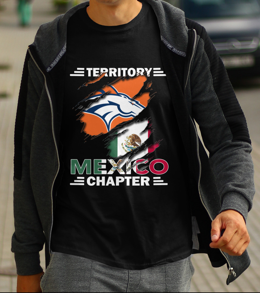 Broncos Territory Mexico Chapter Flag T-Shirt