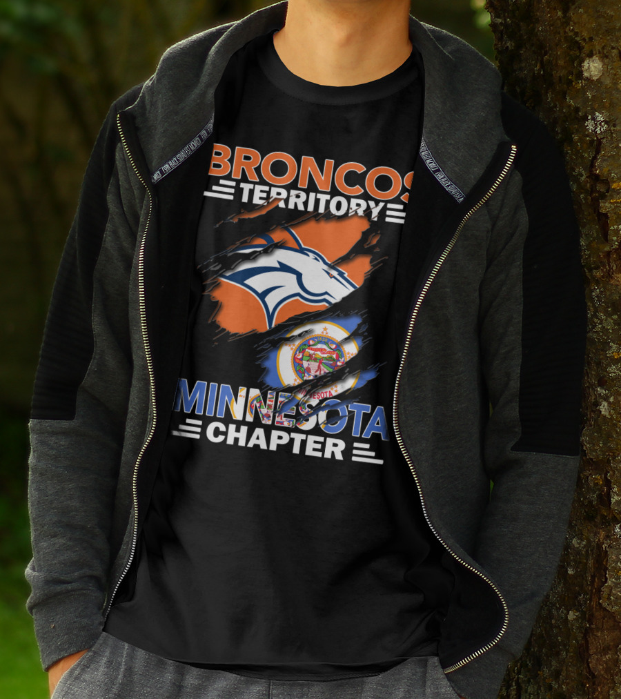 Broncos Territory Minnesota Chapter NFL Football Fan Club State Pride T-Shirt