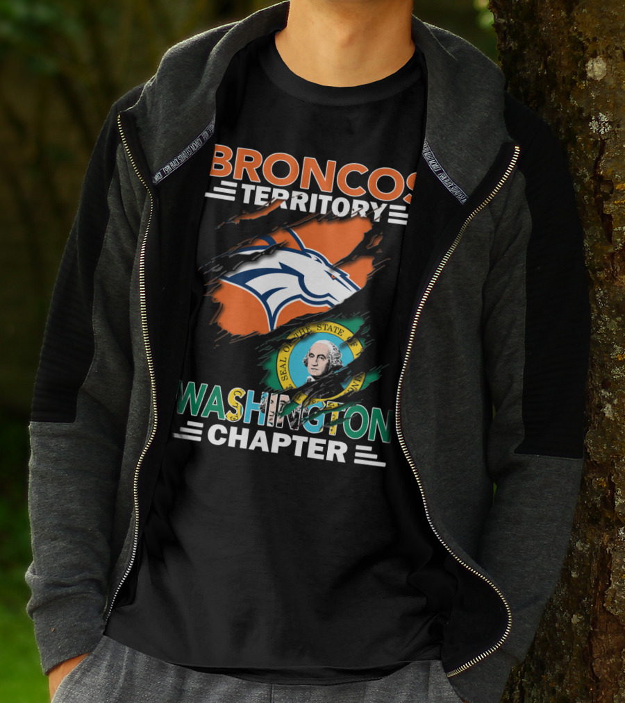 Broncos Territory Washington Chapter Denver Football Fan Club T-Shirt