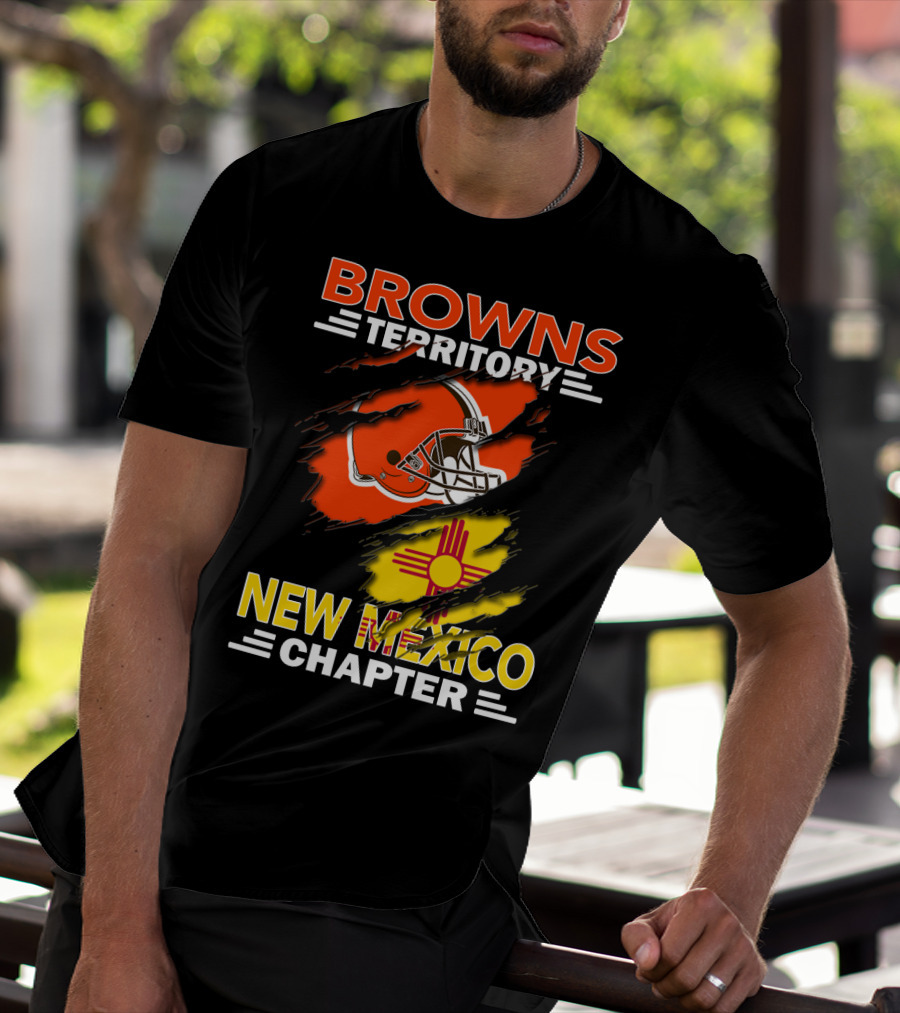 Browns Territory New Mexico Chapter Helmet And Zia T-Shirt