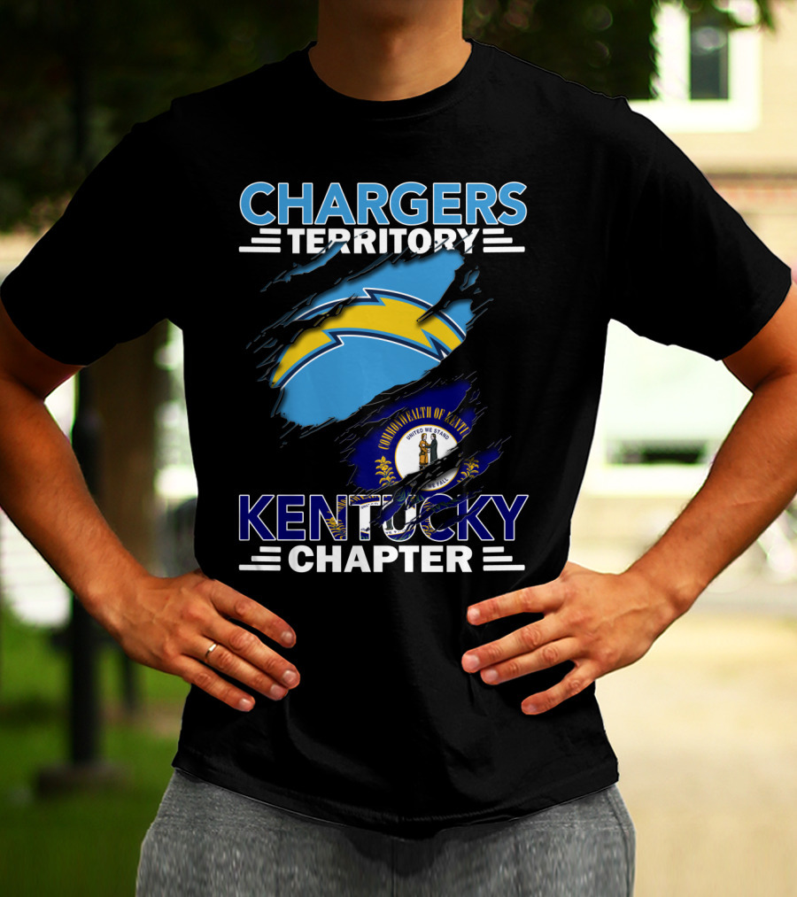 Chargers Territory Kentucky Chapter Commonwealth Of Kentucky Flag T-Shirt