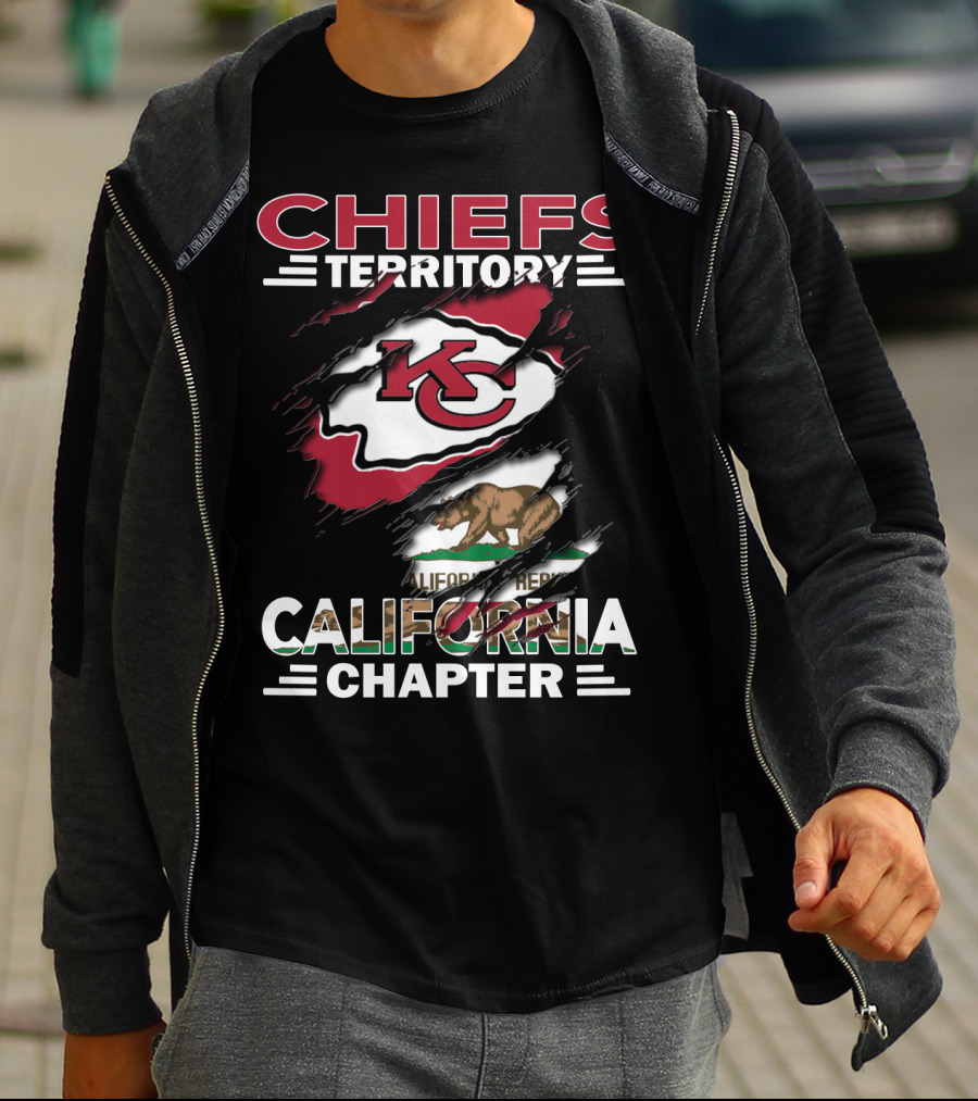 Chiefs Territory California Chapter KC Bear Flag T-Shirt