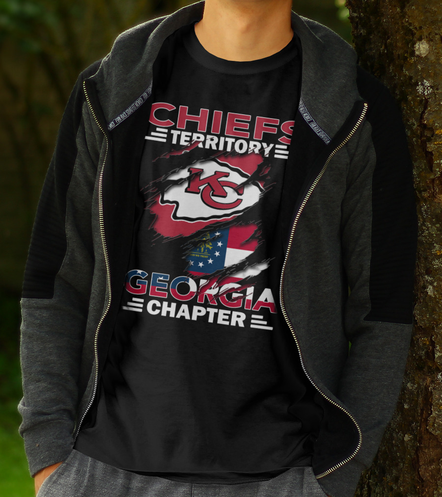 Chiefs Territory Georgia Chapter Kansas City Football Fan Club T-Shirt